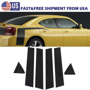 06-10 Pillar Post Door Moulding Trim Window Cover Accessories For Dodge Charger - Picture 1 of 10