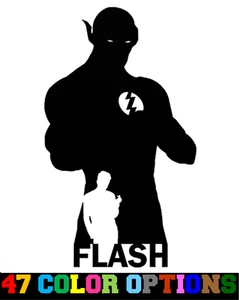 Vinyl Decal Truck Car Sticker Laptop - DC Comics Justice League The Flash v2 - Picture 1 of 2