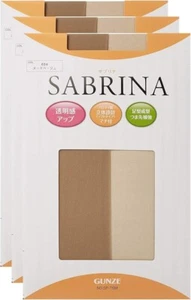 Set 3 Pairs Japan Gunze Sabrina SP76 Women's Stockings Nude Beige Size M-L - Picture 1 of 5