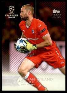 2015-16 Topps UEFA Champions League Showcase Red #23 Johan Wiland /25