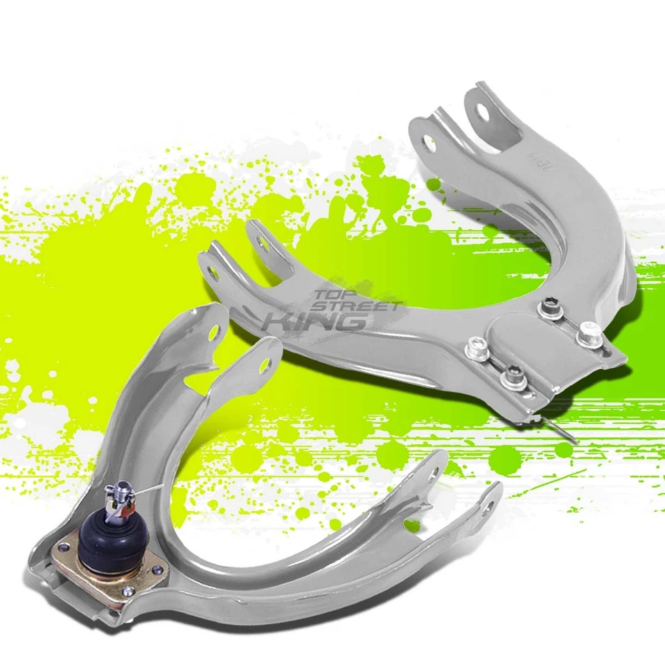 ADJUSTABLE FRONT UPPER CAMBER SUSPENSION KIT FOR 88-91 CIVIC EC/ED/EE/EF SILVER - Image 1 of 1