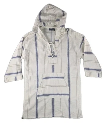 Sudadera con capucha a rayas Citizens of Humanity Anthropologie para mujer talla M blanca  Foto 1 de 4