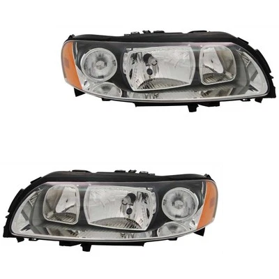 Scheinwerfer Set links & rechts Schwarz H7/H9 für Volvo V70 II SW P80_ S60 I 384 - Bild 1 von 3