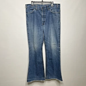 Vintage 80s Levis 646 Orange Tab Bell Bottom Flare Blue Jeans Size 38 x 30 - Bild 1 von 9