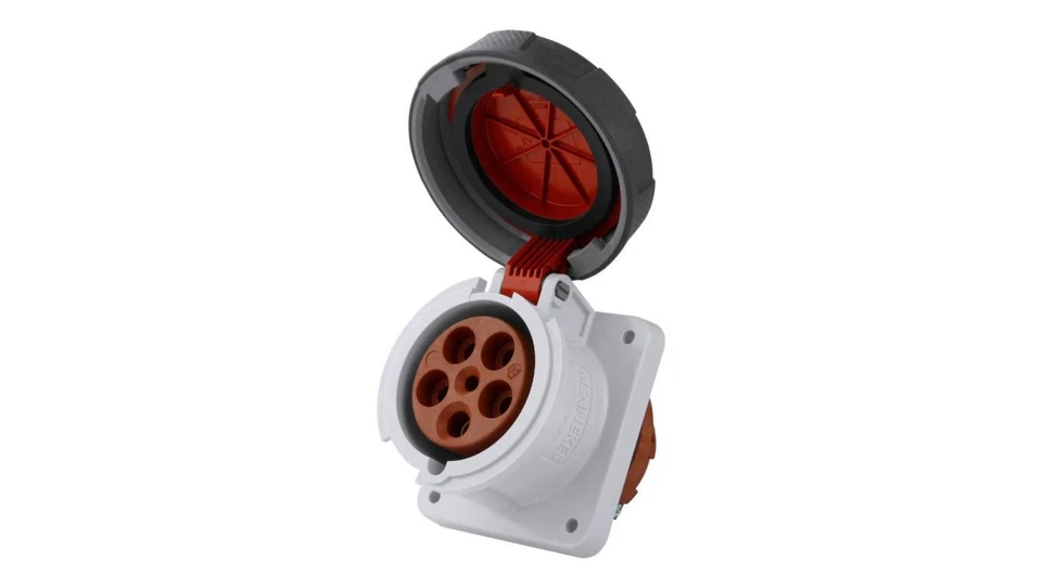 CEE Mennekes Gniazdo 63A 5p 400V IP67 siłowe tablicowe 1128A 7579 - Image 1 of 1