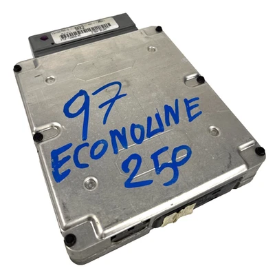 F7UF-12A650-RC SKK2 97 FORD ECONOLINE 5.4 ENGINE CONTROL MODULE ECU ECM PCM OEM  - Image 1 of 4