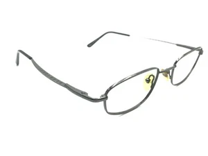 Serengeti 6598 Gunmetal / Black Oval Metal Sunglasses Frames Vintage 140 Italy - Picture 1 of 11