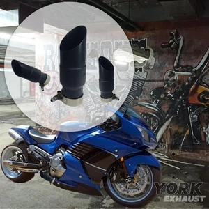 Suzuki Hayabusa with 4 into 1 exhaust. YORK  SHORTY Exhaust NEW -FITS 99-18 - Bild 1 von 13