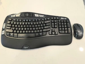 Combiné clavier Logitech K350 Wave et souris M510 (neuf, sans boîte) - Photo 1/9
