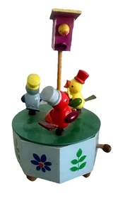 Schmid Bros Wooden Music Box, Movable, Vintage Works! - Picture 1 of 5