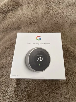 Nest Learning Thermostat T3007ES Stainless Steel - Image 1 of 4