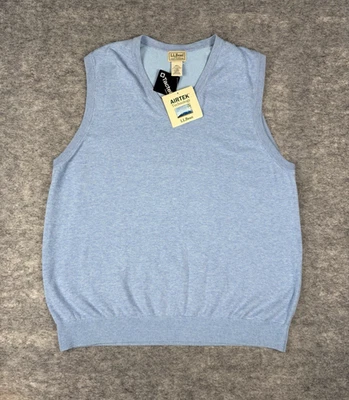 Новый LL Bean жилет мужской L светло-синий Airtek легкий дышащий быстро сухой новый с Ярлыками - Изображение 1 из 4