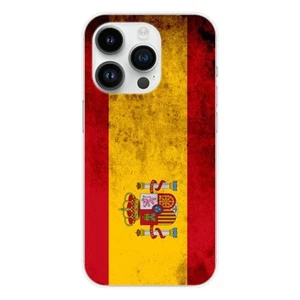Coque en silicone imprimée compatible Apple iPhone 15 Pro Drapeau Espagne - Picture 1 of 6