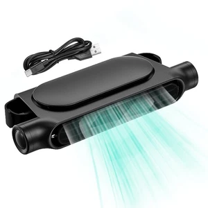 Mini Car mounted Seat Back Cooling Fan Portable 3 Speed Headrest Silent Cooler - Picture 1 of 12
