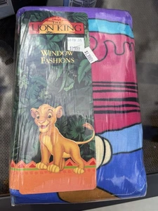 Vintage Disney Lion King Pole Pocket Drapes RARE Simba New In Package 1990s HTF - Picture 1 of 6