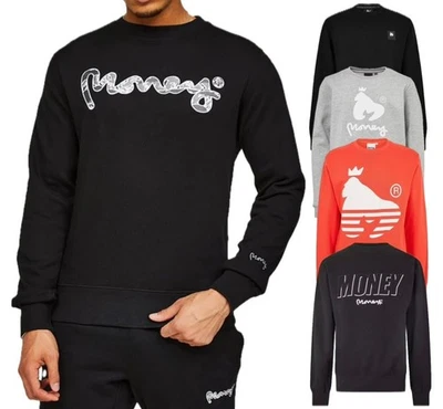Money Clothing Mens Sweatshirt Pullover Crew Neck Jumper Casual Cotton Top S-2XL - Image 1 of 4