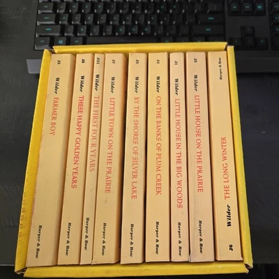 Laura Ingalls Wilder 1971 'Little House On the Prairie' Complete Set of 9 Books - Image 1 of 4