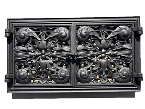 Antike Ofentür Warmhaltefach Kachelofen Jugendstil Kachelofentür - Bild 1 von 8