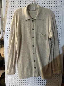 Raro Suéter Napoleón De Colección Para Hombres X-Grande Crema Lana Merino Hecho en Italia - Imagen 1 de 8