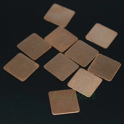 10pcs 20mm*20mm*0.3mm Copper Pad Shim Heatsink Laptop GPU IC Chip Cooler Cooling - Image 1 of 3