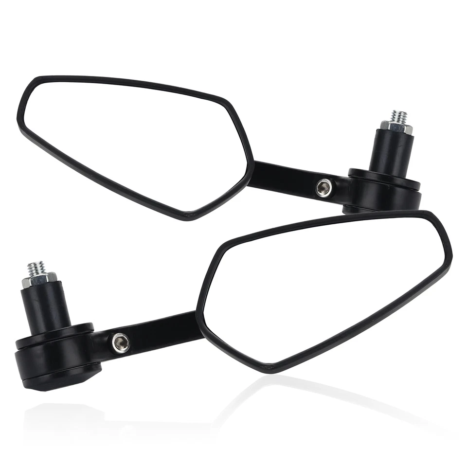 Espelhos laterais traseiros pretos para motocicleta 7/8" guidão extremidade traseira para Yamaha MT09 MT07 - Imagem 1 de 4