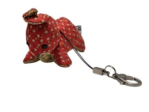 Salvatore Ferragamo Silk Rabbit Red Bag Charm Strap P4 - Bild 1 von 5