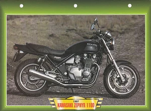 MOTORRAD STECKKARTE. Kawasaki Zephyr 1100 . STECKER NEU - Bild 1 von 1