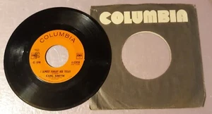Carl Smith I Almost Forgot Her Today/Triangle by Columbia Records 45rpm 7" Vinyl - Picture 1 of 2