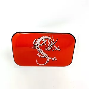 Asian Dragon Orange and White Belt Buckle Vinyl Sticker - Bild 1 von 5