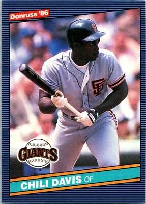 Chili Davis 1986 Donruss #65 San Francisco Giants - Image 1 of 2