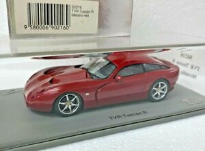 1:43 SPARK S0216 TVR TUSCAN R METALLIC RED model car