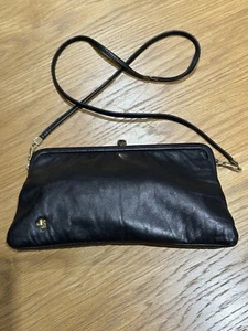 Vintage Jane Shilton Black Leather Shoulder Bag - Picture 1 of 7