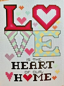 February - Heart of Our Home - Cross Stitch Chart - Picture 1 of 2