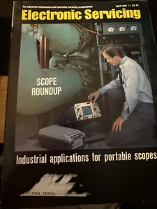 Electronic Servicing April 1981 Issue Scope Roundup Industrial Applications - Imagen 1 de 4