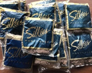 Silkies Pantyhose Lot of 10 Control Top Size Medium VTG Beige Style 106 - Picture 1 of 3