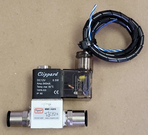 CLIPPARD MAXIMATIC MME-3QDS SOLENOID VALVE, DC12V 6.5W 540mA, ITEM A - Picture 1 of 10