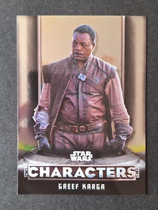 Greef Karga C-4 Carte Topps Star Wars The Mandalorian 2021 Silver Foil - Picture 1 of 2
