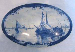 Droste Holland Collectible  Oval Advertising Tin Figurine 4" x 7" - Picture 1 of 10