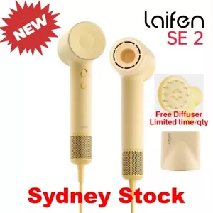 New Laifen Swift SE 2 Hair Dryer - Yellow with Nozzle&Holder&Diffuser + Kid Mode - Picture 1 of 5