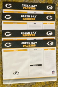 Green Bay Packer Schreibtischunterlage 24 Blatt (Größe: 22 x 17 Zoll) 4er Pack - Bild 1 von 3