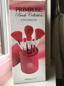 NIB COASTAL SCENTS Primrose Brush Collection 8 Piece Brush Set with Holder - Picture 1 of 1