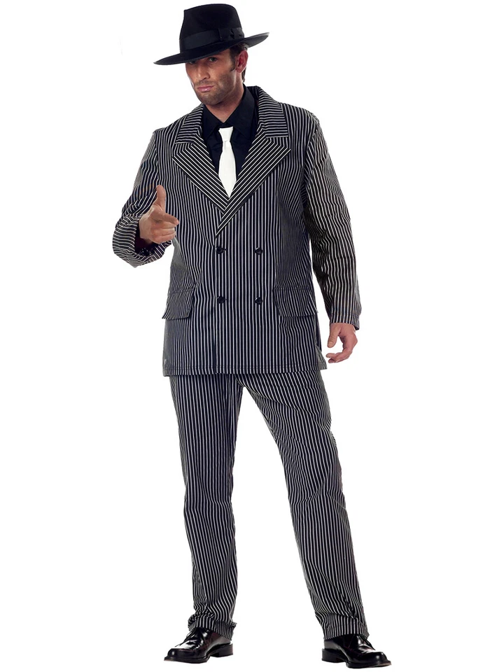 Disfraz de jefe gángster Booze Runner años 20 para hombre Foto 1 de 1