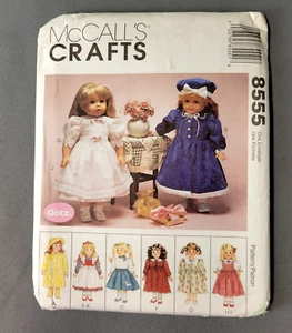 McCalls Sewing Pattern #8555 Doll Clothes Package 50 Pieces For 18" Doll UNCUT - Picture 1 of 4