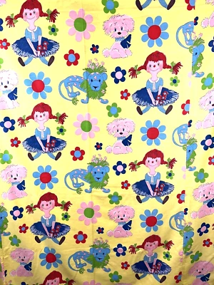 Colcha doble Mod Daisy Pippi Longstocking años 60 colcha vintage niños Foto 1 de 4