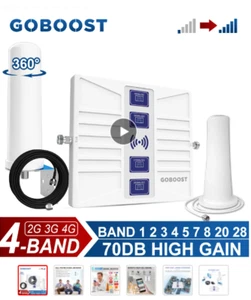 4 band signal booster 800 900 1800 2100 B20 GSM LTE DCS WCDMA - Picture 1 of 2
