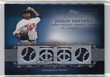 2009 Topps Sterling Career Chronicles Relics Quad /25 Johan Santana #4CCR-93
