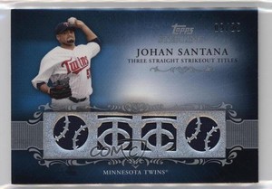 2009 Topps Sterling Career Chronicles Relics Quad /25 Johan Santana #4CCR-93