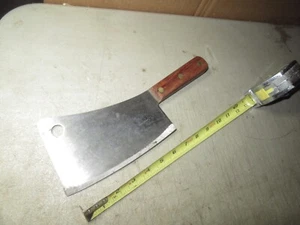 vintage 7'' blade meat cleaver kitchen knife - Picture 1 of 16