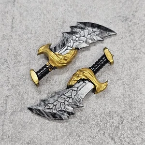 2x Weathered Chaos Blades Sword Handpainted for Blocks Minifigure DrA Warcraft - Picture 1 of 3