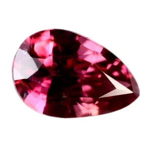 Certified Natural Untreated Pinkish Red Ruby 0.39ct VS Clarity Unheated Pear - Picture 1 of 3